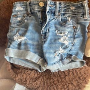 High rise Shorty size 000 American Eagle shorts denim
